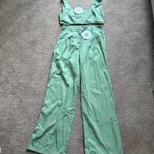 Princess Polly Huxley Set - Basil